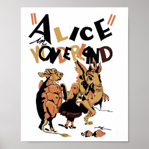 POSTER ALICE AU PAYS DES MERVEILLES