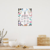 Poster Alice au pays des merveilles 1er anniversaire Jalo (Cuisine)