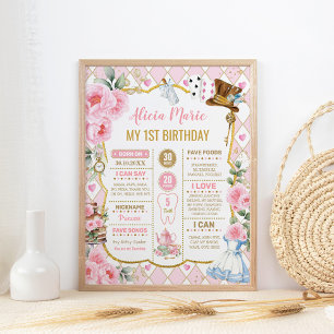 Poster Alice au pays des merveilles 1er anniversaire Stat