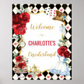 Poster Alice au pays des merveilles 1er anniversaire Tea  (Devant)