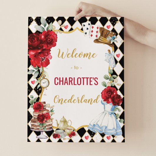 Poster Alice au pays des merveilles 1er anniversaire Tea 