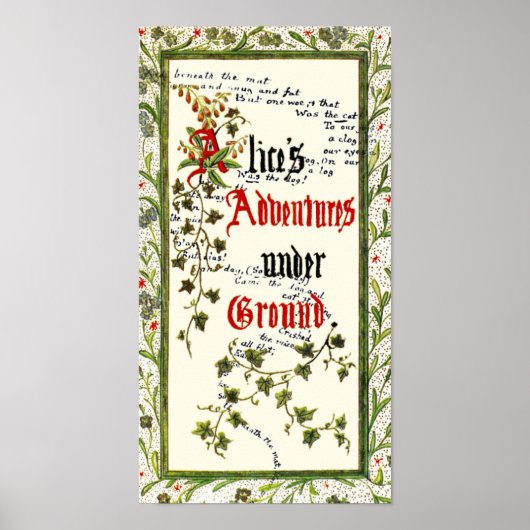 Poster Alice au pays des merveilles 1ère édition (Devant)