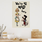 Poster Alice au pays des merveilles - Alice & Mad Hatter (Cuisine)