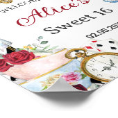 Poster Alice au pays des merveilles Anniversaire Tea Part (Coin)