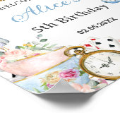 Poster Alice au pays des merveilles Anniversaire Tea Part (Coin)