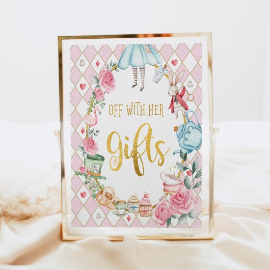 Poster Alice au pays des merveilles avec son SIGNE CADEAU