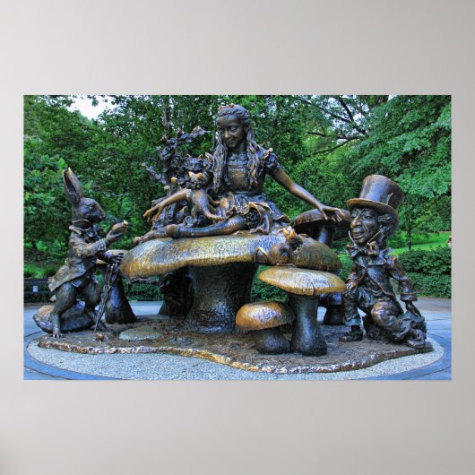 Poster Alice au pays des merveilles - Central Park NYC (Devant)