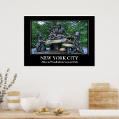 Poster Alice au pays des merveilles - Central Park NYC (Cuisine)