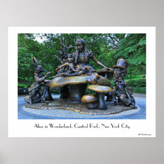 Poster Alice au pays des merveilles - Central Park NYC