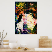 Poster Alice au pays des merveilles Cheshire Chat Aquarel (Cuisine)