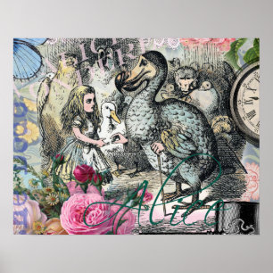 Poster Alice au pays des merveilles Dodo Classique Illust