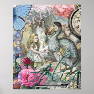 Poster Alice au pays des merveilles Dodo Classique Illust