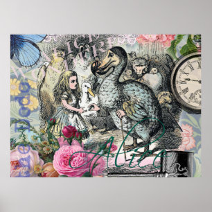Poster Alice au pays des merveilles Dodo Œuvre d'art clas