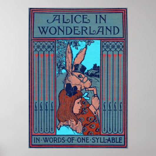 Poster Alice Au Pays Des Merveilles "En Mots D'Une Syllab (Devant)