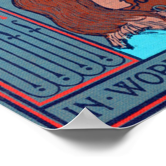 Poster Alice Au Pays Des Merveilles "En Mots D'Une Syllab (Coin)