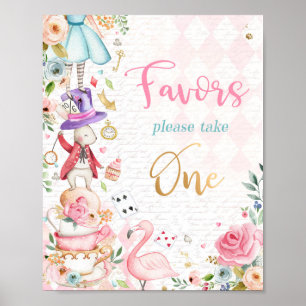 Poster Alice Au Pays Des Merveilles Fête Anniversaire Fav