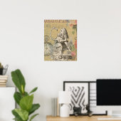 Poster Alice au pays des merveilles Flamant rose classiqu (Bureau à domicile)