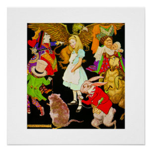 Poster Alice au pays des merveilles, Jessie Willcox Smith