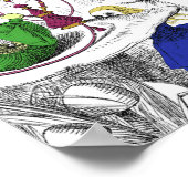 Poster Alice au pays des merveilles - La Caterpillar (Coin)