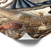 Poster Alice au Pays des Merveilles Lapin Blanc thé Art (Coin)