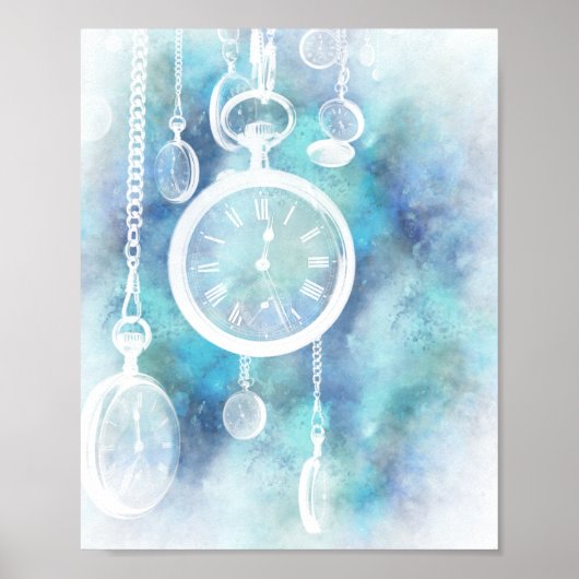 Poster Alice au pays des merveilles Montres Verticale Imp (Devant)