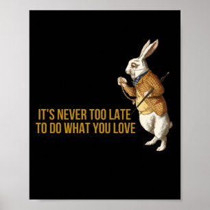 Poster Alice au pays des merveilles Motivation du lapin b