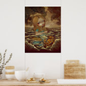 Poster Alice au pays des merveilles - Pool de larmes Art  (Cuisine)