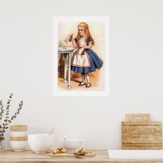 Poster Alice au pays des merveilles Potion de boisson (Cuisine)