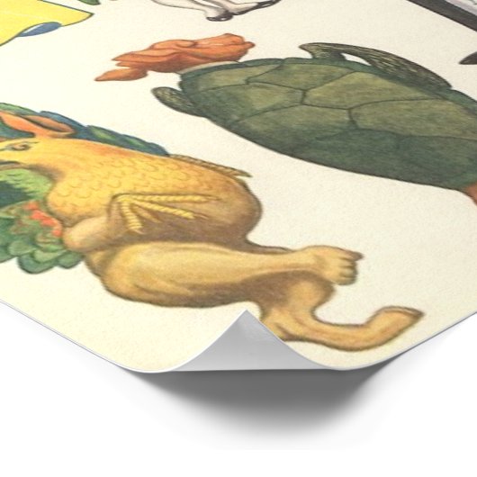 Poster Alice au pays des merveilles, poupée en papier vic (Coin)