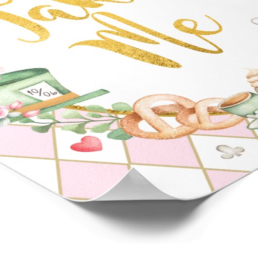 Poster Alice au pays des merveilles PRENDRE MOI Parti Fav (Coin)