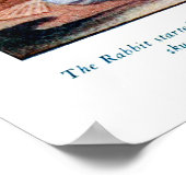 Poster Alice au pays des merveilles Trou de lapin blanc I (Coin)