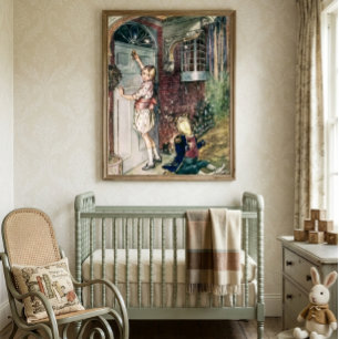 Poster Alice au pays des merveilles vintage Le valet de p