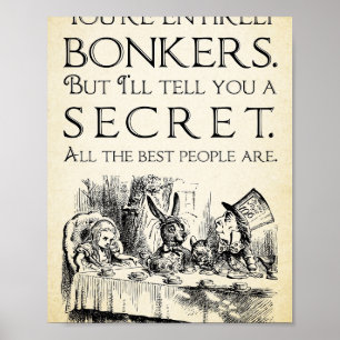 Poster Alice au pays des merveilles - Vous êtes entièreme