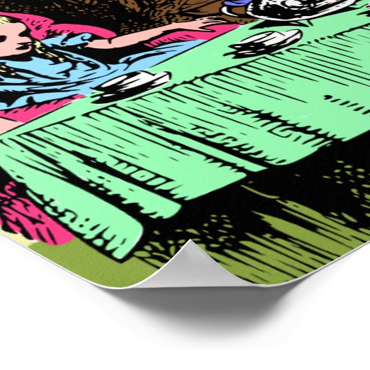 Poster Alice au Tea Party de Mad Hatter (Coin)
