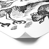 Poster Alice avec cartes (Coin)