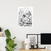 Poster Alice avec cartes (Bureau à domicile)