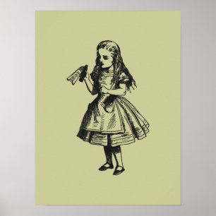 Poster Alice avec la bouteille "Drink Me"