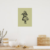 Poster Alice avec la bouteille "Drink Me" (Cuisine)