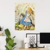 Poster Alice & Cartes Couleur Complète (Bureau à domicile)