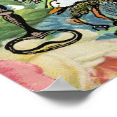 Poster alice cartes pays des merveilles (Coin)