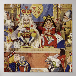 Poster Alice dans la copie de la cour de la Reine du pays