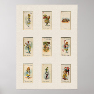 Poster Alice dans la copie du pays des merveilles