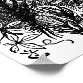 Poster Alice dans le jardin des fleurs vivantes (Coin)