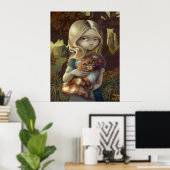 Poster Alice dans un Da Vinci Portrait merveilleland goth (Bureau à domicile)