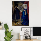 Poster Alice dans un Van Eyck Portrait ART IMPRIMER le me (Bureau à domicile)