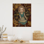 Poster Alice en Clockwork - steampunk au pays des merveil (Cuisine)