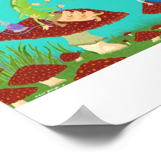 Poster Alice et Caterpillar (Coin)