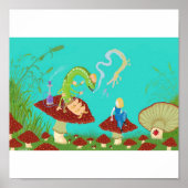 Poster Alice et Caterpillar (Devant)