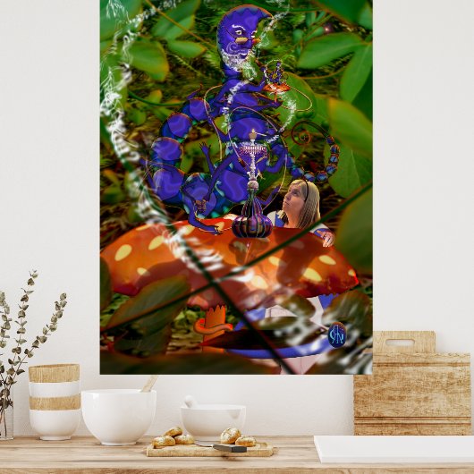 Poster Alice et la Caterpillar (Cuisine)