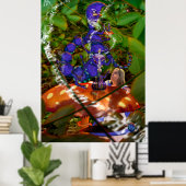 Poster Alice et la Caterpillar (Bureau à domicile)